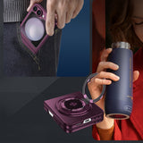 Shockproof Folding Case for Samsung Galaxy Z Flip7 with 360-Degree Ring Stand Wine Red