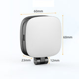 Magnetic Folding LED Fill Light with Makeup Mirror for Phone Selfies & Makeup Black