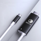 Switch HDMI Projection Cable with USB-C Hub Adapter 2m for TV & Monitor