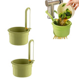 2Pcs Hanging Sink Strainer Basket Kitchen Sink Food Waste Filter with Fine Mesh Green