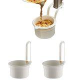 2Pcs Hanging Sink Strainer Basket Kitchen Sink Food Waste Filter with Fine Mesh White