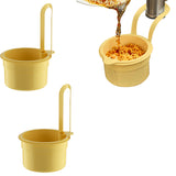 2Pcs Hanging Sink Strainer Basket Kitchen Sink Food Waste Filter with Fine Mesh Yellow