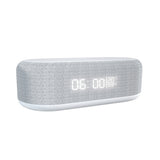 Wireless Charging Speaker Clock – Alarm Night Light & Bluetooth Audio White