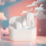 Wireless Bluetooth 5.3 In-Ear Earbuds with Mic – Deep Bass Stereo Headphones for Running & Workout White