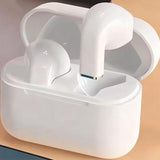 Wireless Bluetooth 5.3 In-Ear Earbuds with Mic – Deep Bass Stereo Headphones for Running & Workout White