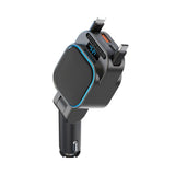 96W Retractable Car Charger – Dual Cables with LED Display