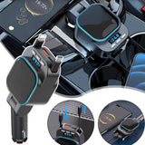 96W Retractable Car Charger – Dual Cables with LED Display