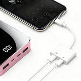 2-in-1 Lightning to 3.5mm Headphone Jack and Charger Adapter – For Apple Devices