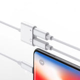 2-in-1 Lightning to 3.5mm Headphone Jack and Charger Adapter – For Apple Devices