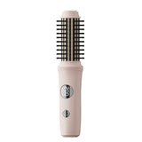 Cordless 2-in-1 Hair Styling Brush Straightener & Curler for Travel