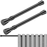 2Pcs Expandable Curtain Rod No Drilling Tension Rod for Shower Door Wardrobe Curtains