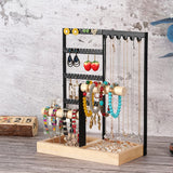 Wooden Jewelry Holder Rack Jewelry Display Stand Ring Bracelet Holder Organize