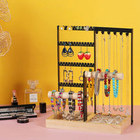 Wooden Jewelry Holder Rack Jewelry Display Stand Ring Bracelet Holder Organize