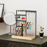 Wooden Jewelry Holder Rack Jewelry Display Stand Ring Bracelet Holder Organize