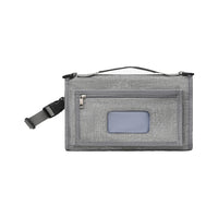 Portable Diaper Changing Pad with Shoulder Strap Water-resistant Diaper Changing Bag Grey
