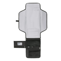 Portable Diaper Changing Pad with Shoulder Strap Water-resistant Diaper Changing Bag Black