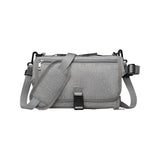 Portable Diaper Changing Pad with Shoulder Strap Water-resistant Diaper Changing Bag Grey