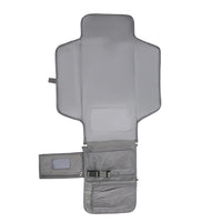 Portable Diaper Changing Pad with Shoulder Strap Water-resistant Diaper Changing Bag Grey