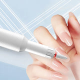 Rechargeable Electric Nail Drill with Portable Nail File Kit Manicure Pedicure Polishing Shape Tools White