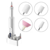 Rechargeable Electric Nail Drill with Portable Nail File Kit Manicure Pedicure Polishing Shape Tools White
