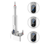 Rechargeable Electric Nail Drill with Portable Nail File Kit Manicure Pedicure Polishing Shape Tools White