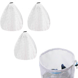 3Pcs Extra Large Mesh Laundry Bags Wash Bags with Drawstring for Bed Linen Coats Jackets