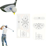 100 Sheet Golf Impact Tape Set Self-Teaching Club Impact Stickers for Woods Irons and Putters Golf Training Aid