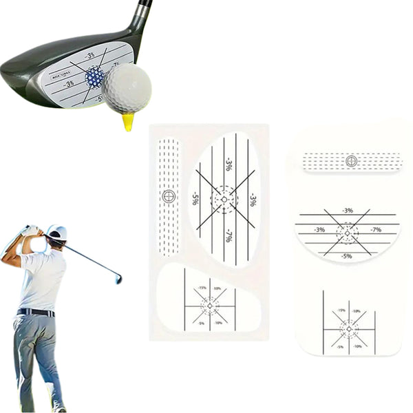 100 Sheet Golf Impact Tape Set Self-Teaching Club Impact Stickers for Woods Irons and Putters Golf Training Aid