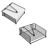 2Pcs Square Paper Napkin Holder for Table Flat Napkin Holder with Weighted Arm