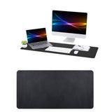 PU Leather Desk Mat Protector Non-Slip Mouse Mat Water Resistant Desk Blotter Pad for Office and Home Black