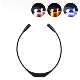 360-Degree Flexible Adjustable Neck Reading Light Rechargeable LED Book Light Black