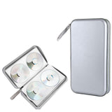 CD Zipper Storage Case for 80 Discs Protective Pages Box with Carrying Handle Grey