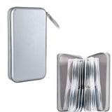 80 Capacity CD Case Holder DVD Disc Storage Binder Wallet for Car Home Office Grey