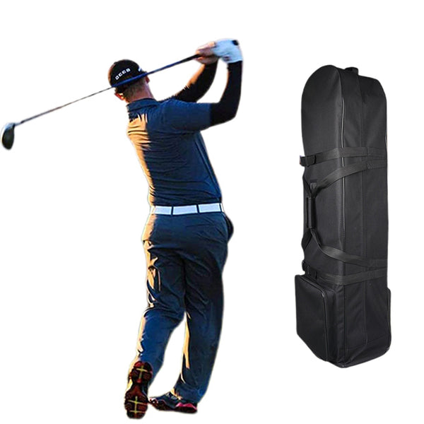 Flight Air Travel Golf Bag Protective Carrying Cases Cover Carrier with Wheels