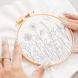 6 PCS Embroidery Hoops with 16 Needles for Embroidery Craft Sewing