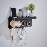 Aluminum Wall Mounted Hair Dryer Holder for Dyson Hair Dryer