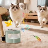 Interactive Automatic Cat Toy Moving Toy for Bored Cats Green