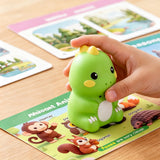 English Learning Touch Pen Dinosaur with 600 Word Cards Stickers USB Green