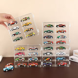 Clear Car Model Display Case Storage Rack for Toy Car Collection