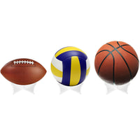 10 Pack Acrylic Ball Display Stand Clear Sports Ball Holder for Basketball and Football