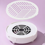 Nail Dust Collector Vacuum Fan for Nail Tech Quiet & Compact Dust Extractor White
