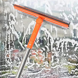 2PCS 2 in 1 Squeegee Window Cleaner with Long Handle for  Glass Shower