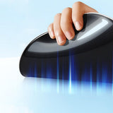 Ergonomic Non-Slip Mouse Pad with Silicone Wrist Rest for Computer Black