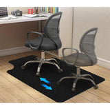 Chair Mat for Floors Desk Chair Mat for Home Office Floor Protector Smooth Rolling Mat Black