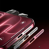4PCS Metal Dust Mesh Covers for iPhone 18 Pro 18 Pro Max Red