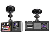 3 Camera Car Dash Cam 1080P Front Rear Inside with 32GB Card