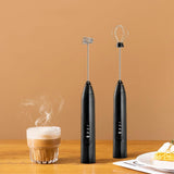USB Electric Handheld Milk Frother for Coffee & Drinks Black