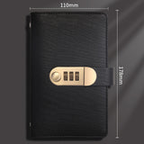Savings Challenge Book 100 Envelopes with 3 Digit Combination Lock Black