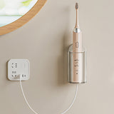 2Pcs Electric Toothbrush Holders Wall Mounted Tooth Brushing Holder for Bathroom
