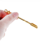 6Pcs Mini Powder Ladle Scoop Mini Spoon Spatula Metal Shovel Silver color Spoon Gold